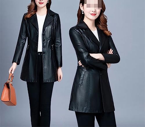 Leren Jas Dames,Dames Faux Leren Jas Donkerbruin Afneembare Kap Stand Kraag Snap Dubbele Rits Vintage Lange Mouwen Korte Slim Fit Moto Biker Pu Jas