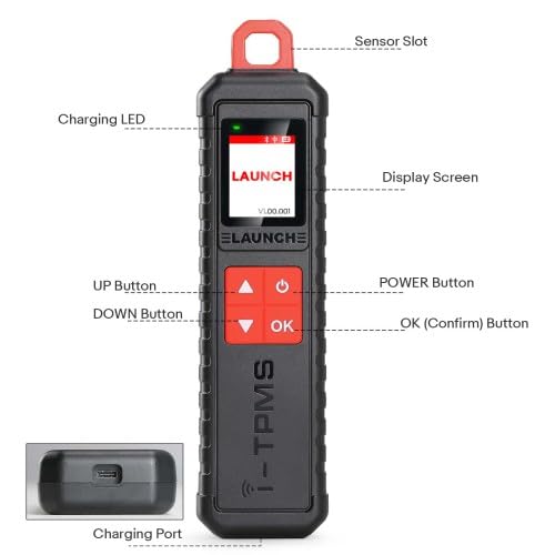 La-unch i-TPMS Ręczne narzędzie serwisowe TPMS może być połączone ze skanerem X-431, a aplikacja i-TPMS obsługuje wszystkie czujniki 315/433 MHz