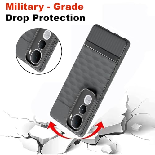 Image of Shockproof Case for Vivo Y400 5G / Y400 4G | Full Camera Protection | TPU Flexible Back Cover for Vivo Y400 5G / Y400 4G (Graphite Grey)