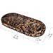 Imagen de Bandeja Mármol Ovalada Bandeja Portaobjetos Baño Moderno Decoraciones Vaciabolsillos Entrada Organización para Velas Perfumes Cocina Tejidos Jabón Champú Cosméticos Marrón Oscuro 30 x 15 cm