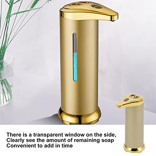 Image of Soap Dispenser 250Ml Dispensing Soap Dispensing Machine Lotion Dispensers Countertop Soap Dispensers (Gold)