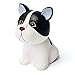Banyan Pacific Dog Squishy Toy Made Of Slow Rising, Soft Squishie Material, Ideal As Stress Relief Toys Or Favor Bag Fillers (Black And White Squishy Dog Design)