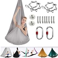 ARNTY Yoga-Set für Erwachsene, Yoga-Zubehör, 500 kg Belastung, inkl. Kompletter Installationshardware (Grey)