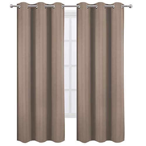 Image of LEMOMO Cappuccino Thermal Blackout Curtains /42 x 84 Inch /Set of 2 Panels Room Darkening Curtains for Bedroom