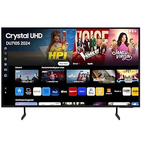 Samsung Téléviseur TU85DU7105 85' (85 Pouces), Crystal UHD 4K, Smart TV, 2024