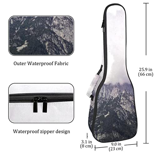 Housse pour ukulélé paysage de montagne 10 mm avec rembourrage épais en éponge de 53,3 cm avec sangles réglables pour… - Les Beatles, Paul McCartney, John Lennon, RIngo Starr, George Harrison Housse pour ukulélé paysage de montagne 10 mm avec rembourrage épais en éponge de 53,3 cm avec sangles réglables pour… – Image 5