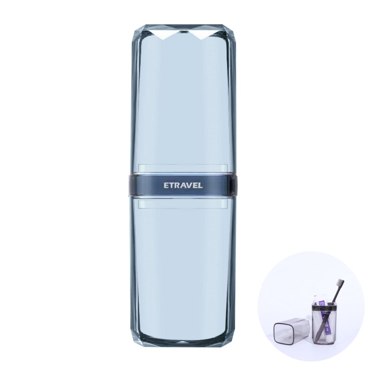 Meijmjia Blue,Transparent - Transparent Travel Toothbrush Holder Toothpaste Box Portable Dustproof Antibacterial Home Camping School Toothbrush Box (Transparent Blue)