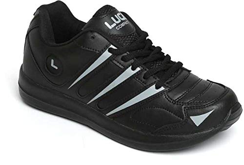 Compact Black/Silver Cricket Shoes for Men-image-15