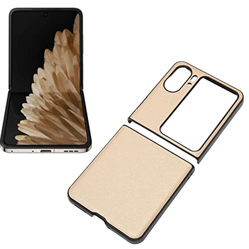Trendigt Guld Fodral för Oppo Find N2 Flip Vikbar Telefon