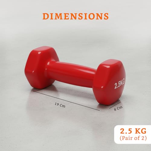 Image of Amazon Brand - Solimo Vinyl Dumbbell