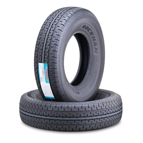 ROCKMAN Trailer Tire ST235/85R16 12-Ply Load Range F 128M Steel Belted Radial 11174 Set2