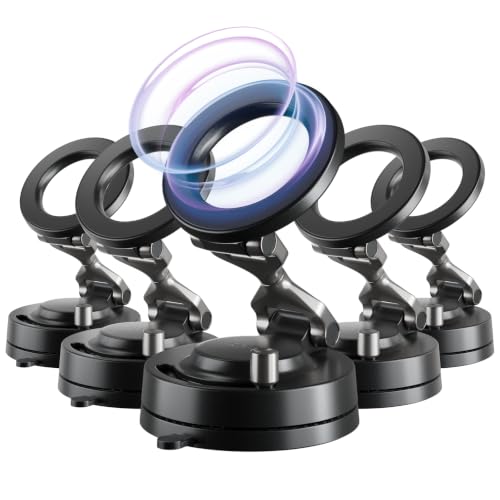 Image of Statik HyperMount (Gen 3) Magnetic Phone Holder, for iPhone and Android | Upgraded Magnet Strength, Nano-suction Adhesive Gel, 360 Rotation, Compatible with MagSafe, Metal Rings for Android