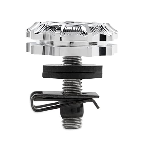 Cerraduras para alforjas GUAIMI, sistema antirrobo con tornillos de montaje para Harley Touring, Road King, Street Glide, Electra Glide y Road Glide (1993-2021) - Bandera estadounidense (cromado) miniatura 5