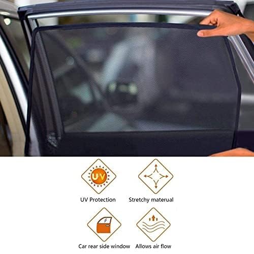 Image of Premium Car Sunshade Fix Type Non-Magnetic Curtain with Rear Dicky Curtain Set of 5pc for Nexon 2023