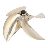 【Rostfest und langlebig】 Dieser Messingpropeller besteht aus hochwertigem Messing, das stark, rostfrei und langlebig ist.