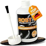 Rostio Rostumwandler 250 ml – Rostentferner mit Pinsel – Rostkonverter & Grundierung – für Auto, Stahl & Eisen – überlackierbar nach 6–8 h – kein Abwaschen – ergiebig bis 5 m²