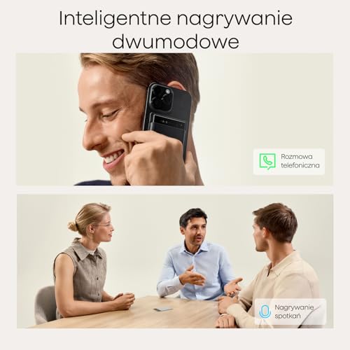 Plaud Note Pro Cyfrowy Dyktafon AI z Transkrypcją i Podsumowaniem AI Wielomodalne Wprowadzanie Do 50 Godzin Nagrywania Zaprojektowany do Konferencji Spotkań i Rozmów Telefonicznych i Zespołów
