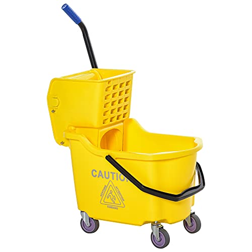 Reinigungswagen von HOMCOM mit großer Kapazität und leichtem Handling