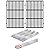 GasSaf 22.5 Flavorizer Bars 7536, 17.5 Inch Grill Grates 7638 Replacement for Weber Spirit 300 E-310 E-320, Spirit 700, Weber 900, Genesis 1000-3500, Genesis Silver B/C, Genesis Gold B/C Grills