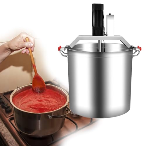GESAIDES Batidora Automática Comercial de Alimentos, Batidora Comercial, Máquina para Freír, Condimentar y Remover Salsas, con Velocidad Ajustable.,80L