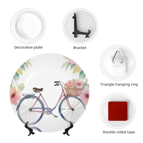 Platos decorativos temáticos de bicicleta como regalo de bodas y mudanzas 5