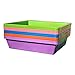 1010 Microgreen Tray, Multicolor 10 Pack, with Drain Holes Extra Strength Flat, Grow Seedlings Plants Wheatgrass Hydroponic Systems Sprouting Fodder Starter