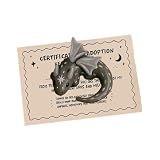 COMPACT SIZE: Dragon figurine measures about 4cm (1.57 inches); includes card 7.8x6cm (3.07x2.36 inches) for display or gifting.