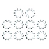 uxcell 10Pcs 5/8 External Tooth Lock Washer, Zinc-Plated Carbon Steel Multi-Tooth...