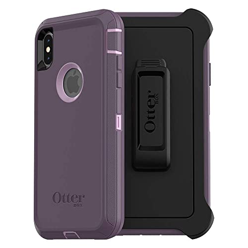 OtterBox DEFENDER SERIES SCREENLESS Case Case for iPhone Xs Max - Retail Packaging - PURPLE NEBULA (WINSOME ORCHID/NIGHT PURPLE)
