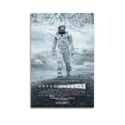 X psblty Interstellar Moive - Póster de lienzo moderno para sala de estar, dormitorio, decoración del hogar, 30 x 45 cm, sin marco, estilo 1