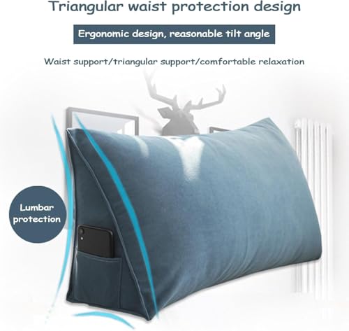 Coussin lombaire ergonomique dossier de lit et support dos canapé cale-dos 100x35x20cm