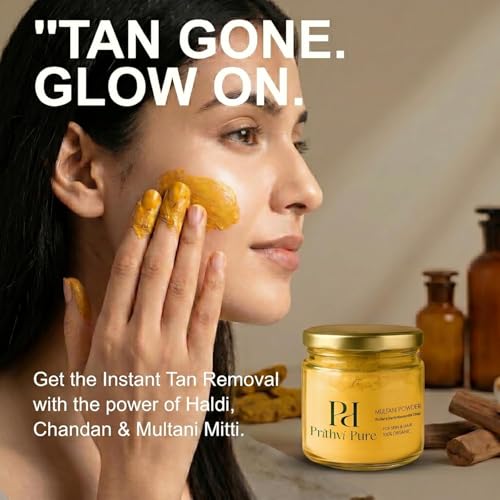Image of Ubtan Face Pack Powder 200g | Ayurvedic Herbal Ubtan for Glowing Skin & Tan Reduction | Controls Excess Oil | Sandalwood, Turmeric & Multani Mitti | Natural Face & Body Pack