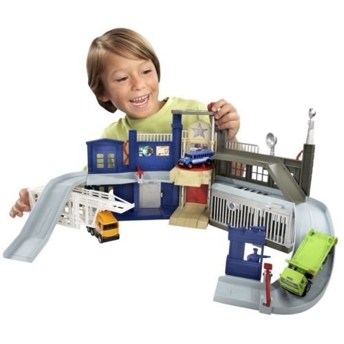 Mattel Matchbox Police Headquarters Playset - 3-Level Action With Ramps & Working Doors, Includes 1 Blue Bus Vehicle - View #4