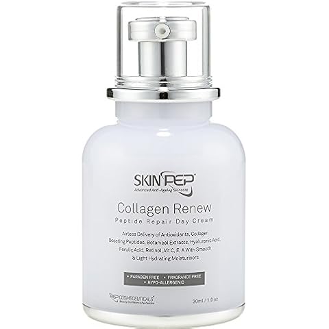 SkinPep Collagen Renew - Peptide Repair Day Cream - Skin Moisturisers + Retinol + Hyaluronic Acid Serum + Vitamin C + Peptides - SkinPep Best Choice For Premium Quality Repair Cream (30ml) Cover