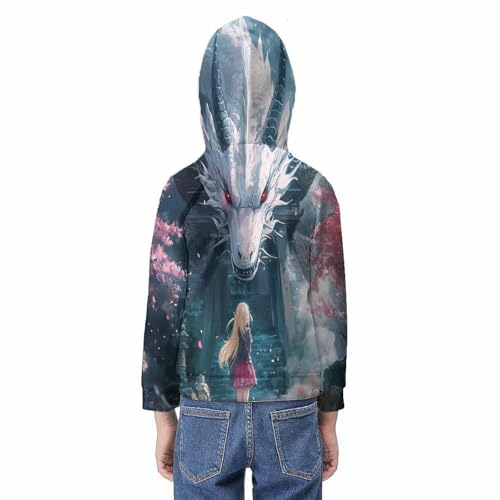Sweat à Capuche Enfant 10-12 Ans Pull Graphique 3D - 6