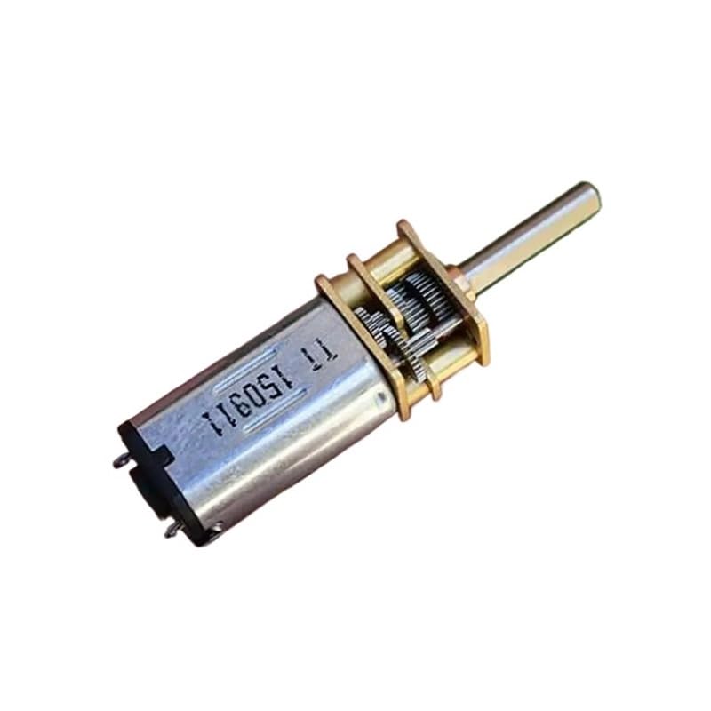 ROUPWKWO N30 Full Metal Gearbox Gear Electronic Starter DC 3V-6V 50RPM Slow Speed Gear Reduction 1:240 Gear Ratio D-Shaft for Robot Motor