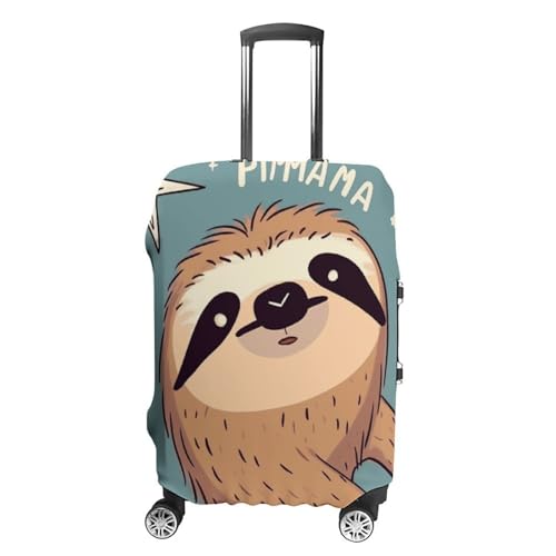 Funny Sloth Stars Printed Luggage Cover Protector, Fits 18-32 Inch Luggage