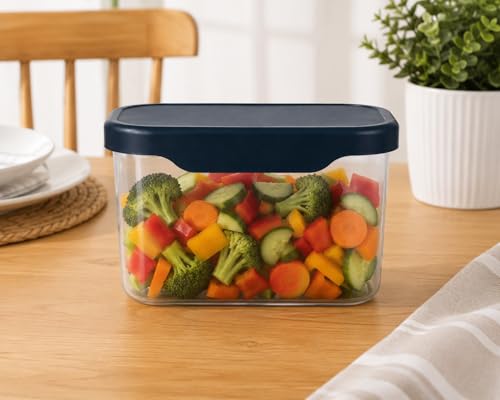 Image of Multi-Purpose Container, Transparent Kitchen Organizer Box, Airtight Dry Food Storage Jar for Rice, Flour, Snacks & Grocery Storage, BPA Free, Space Saving Design (2, 500, Milliliters)