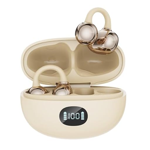 Auriculares Bluetooth Inalámbricos, Audífonos de Oreja Abierta, Clip para Orejas, 4,5g Ultraligeros,Bluetooth 5.49, Audio Direccional,45h Autonomía, iOS y Android,Ideal para Llamadas,Oficina y Deporte | Ya disponible en tu tienda friki favorita! En mundofriki.es!