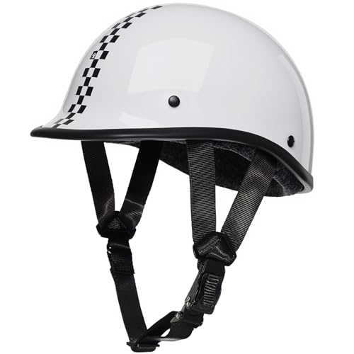 TRIANGLE Half Shell Helmet Motorcycle for Adults Men German Style