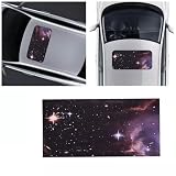 Simplexlogy Car Sunroof Window Decal, Moon Night Design, Perforated Vinyl Sticker Universal