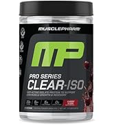 MusclePharm Pro Series Clear-ISO, Clear Protein Powder, 20g Fast-Acting Whey Isolate per Serving ...