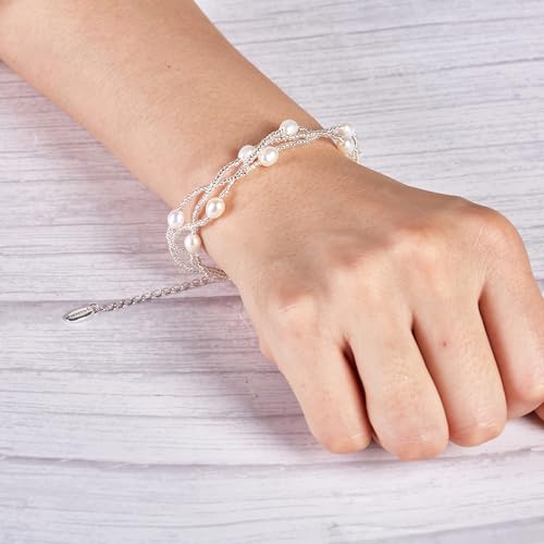 Philip Jones Multi Strand Freshwater Pearl Bracelet - Image 3