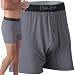 Soft Bamboo Boxers for Men - Cool Comfortable, Breathable Mens Underwear - Boxer Shorts (Large, Bamboo Grey)