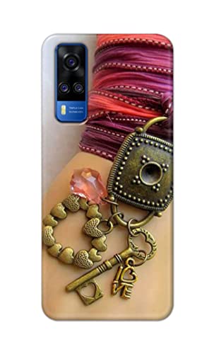Image of Girl Hand with Keychain Hard Back Case Cover for Vivo Y51 / Vivo Y51A / Vivo Y31 Back Cover -(J5) VNS2228