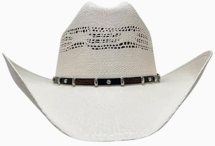 American Hat Makers Straw Cowboy Hat | Handcrafted, Lightweight & Breathable | Premium Western Style for Men & Women - Image 4