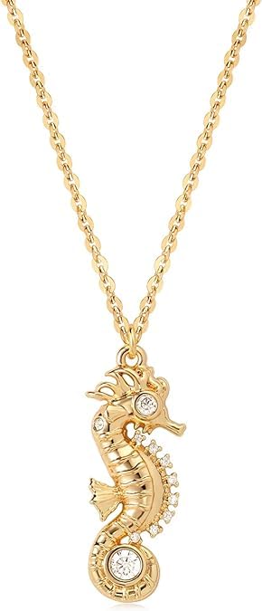 Jenosy Collier délicat en or avec pendentif en coquillage, collier océan pour femmes, collier plaqué or 18 carats, collier boho fait main, collier d'été...
