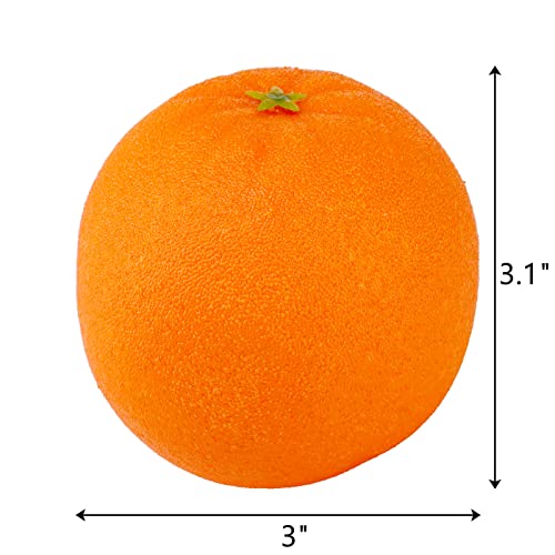 Zeayea 24 Pcs Artificial Oranges, Decorative Fake Oranges For Decoration Lifelike, Realistic Fake Fruit Oranges For Christmas Home Kitchen Festival Party Decoration #TOP1