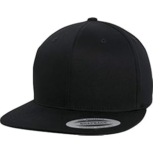 Flexfit Casquette de Baseball Yupoong Unisexe – en Coton Biologique – avec visière Droite – Taille Unique
