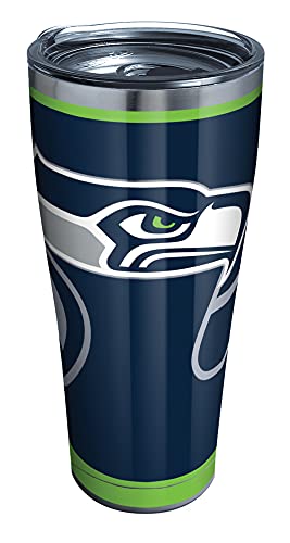 Tervis Triple Walled Nfl Seattle Seahawks Insulated Tumbler Cup Keeps Drinks Cold & Hot, 30Oz - Stainless Steel, Rush #TOP7